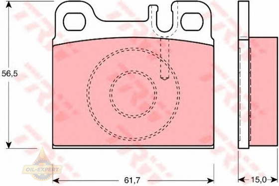 Trw Колодки тормозные дисковые TRW GDB1331 - Картинка 1