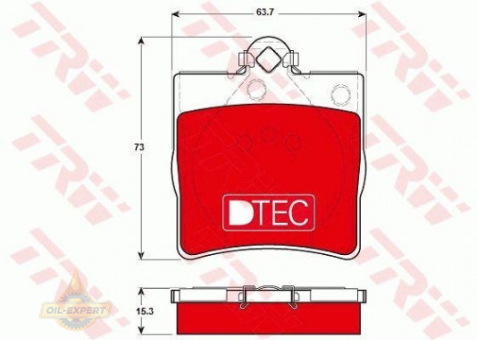 Trw Колодки тормозные дисковые TRW GDB1335DTE - Картинка 1