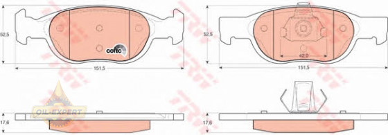 Trw Колодки тормозные дисковые TRW GDB1339 - Картинка 2