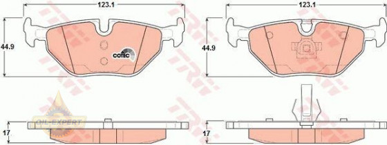 Trw Колодки тормозные дисковые TRW GDB1344 - Картинка 4