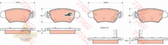 Trw Колодки тормозные дисковые TRW GDB1352 - Картинка 4