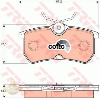 Trw Колодки тормозные дисковые TRW GDB1354 - Картинка 2