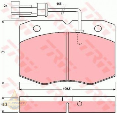 Trw Колодки тормозные дисковые TRW GDB1356 - Картинка 1