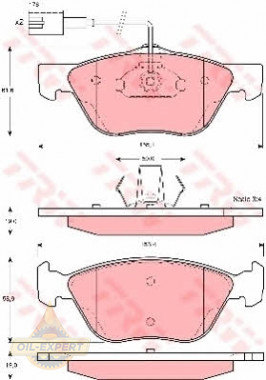 Trw Колодки тормозные дисковые TRW GDB1362 - Картинка 1