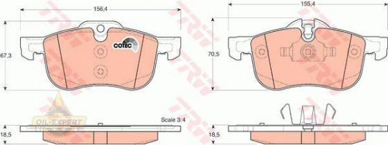 Trw Колодки тормозные дисковые TRW GDB1374 - Картинка 2