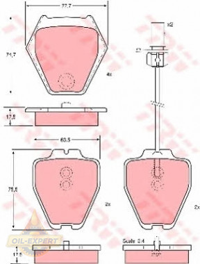 Trw Колодки тормозные дисковые TRW GDB1381 - Картинка 2