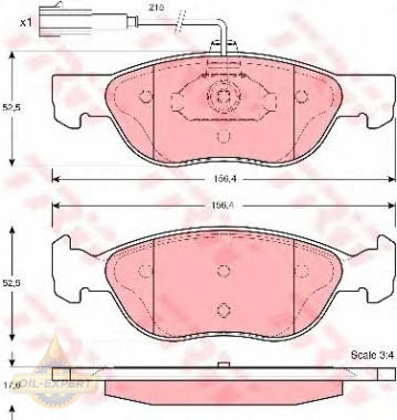 Trw Колодки дискові гальмові TRW GDB1387 - Заображення 4