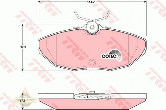 Trw Колодки дискові гальмові TRW GDB1398 - Заображення 4