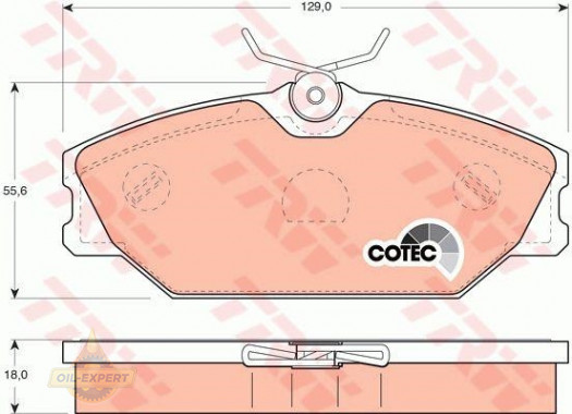 Trw Колодки тормозные дисковые TRW GDB1405 - Картинка 4