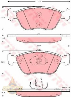 Trw Колодки дискові гальмові TRW GDB1406 - Заображення 2
