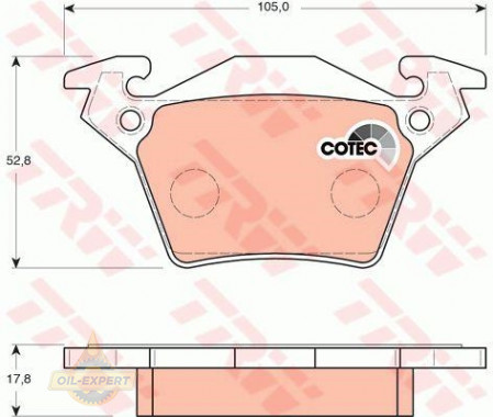 Trw Колодки тормозные дисковые TRW GDB1408 - Картинка 2