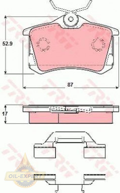 Trw Колодки дискові гальмівні TRW GDB1416 - Заображення 1