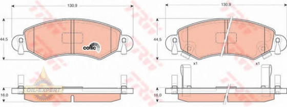 Trw Колодки тормозные дисковые TRW GDB1420 - Картинка 4