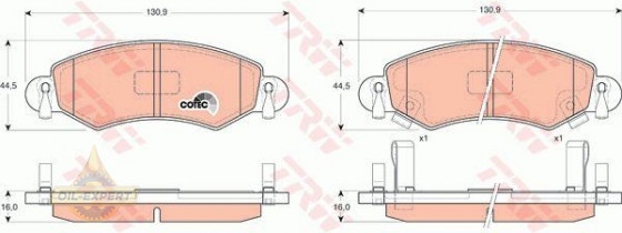 Trw Колодки тормозные дисковые TRW GDB1420 - Картинка 2