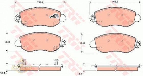 Trw Колодки тормозные дисковые TRW GDB1424 - Картинка 2