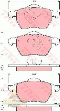 Trw Колодки тормозные дисковые TRW GDB1429 - Картинка 2