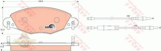 Trw Колодки тормозные дисковые TRW GDB1449 - Картинка 2