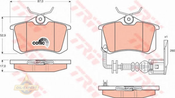 Trw Колодки тормозные дисковые TRW GDB1475 - Картинка 4