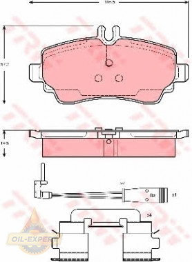 Trw Колодки тормозные дисковые TRW GDB1480 - Картинка 3