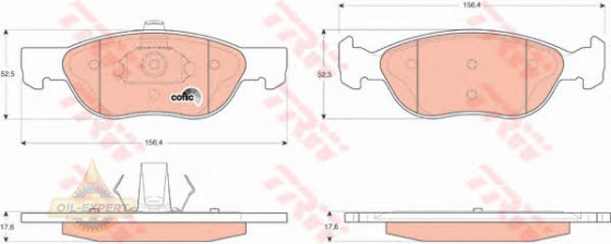 Trw Колодки тормозные дисковые TRW GDB1487 - Картинка 4