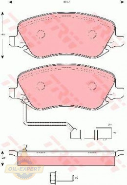 Trw Колодки тормозные дисковые TRW GDB1489 - Картинка 1