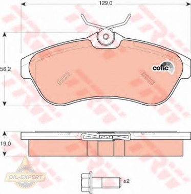 Trw Колодки тормозные дисковые TRW GDB1496 - Картинка 4