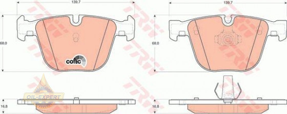 Trw Колодки тормозные дисковые TRW GDB1502 - Картинка 2