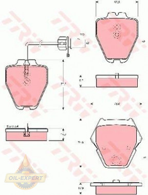 Trw Колодки тормозные дисковые TRW GDB1505 - Картинка 1