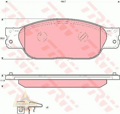 Trw Колодки тормозные дисковые TRW GDB1510 - Картинка 2