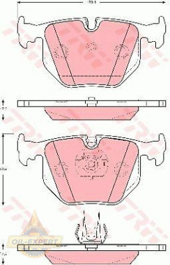 Trw Колодки тормозные дисковые TRW GDB1527 - Картинка 2