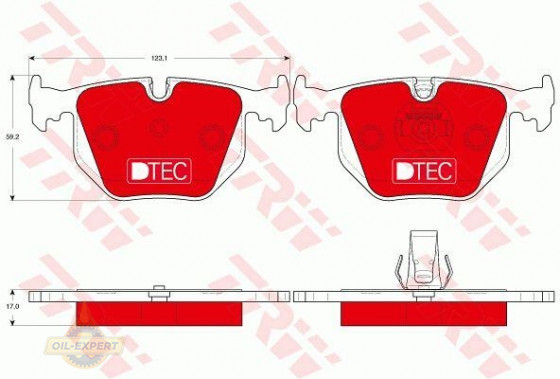 Trw Колодки тормозные дисковые TRW GDB1530DTE - Картинка 1