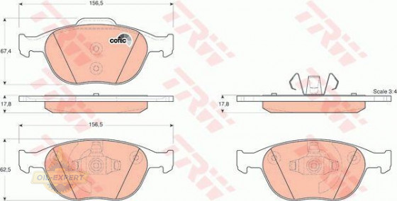 Trw Колодки тормозные дисковые TRW GDB1532 - Картинка 2
