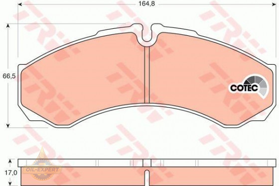 Trw Колодки тормозные дисковые TRW GDB1534 - Картинка 3