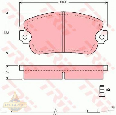 Trw Колодки тормозные дисковые TRW GDB154 - Картинка 1