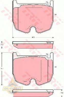 Trw Колодки дискові гальмові TRW GDB1541 - Заображення 1