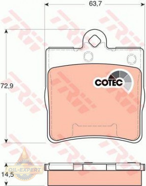 Trw Колодки тормозные дисковые TRW GDB1545 - Картинка 4