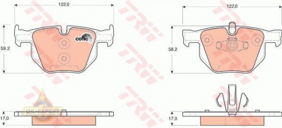 Trw Колодки тормозные дисковые TRW GDB1560 - Картинка 2