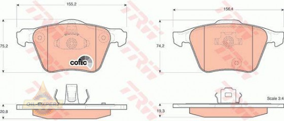 Trw Колодки тормозные дисковые TRW GDB1565 - Картинка 4