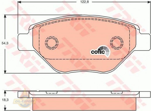 Trw Колодки тормозные дисковые TRW GDB1571 - Картинка 2