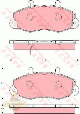 Trw Колодки тормозные дисковые TRW GDB1572 - Картинка 1