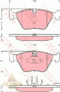 Trw Колодки тормозные дисковые TRW GDB1577 - Картинка 1