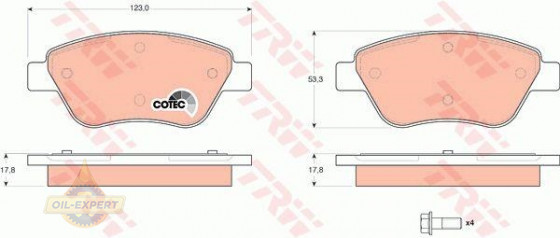 Trw Колодки тормозные дисковые TRW GDB1579 - Картинка 2