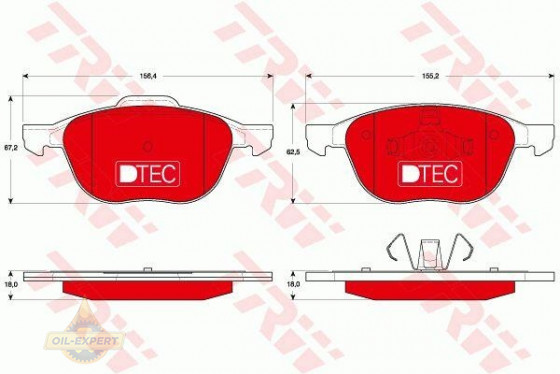 Trw Колодки тормозные дисковые TRW GDB1583DTE - Картинка 2