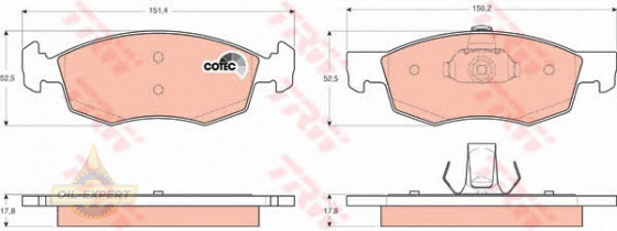 Trw Колодки тормозные дисковые TRW GDB1588 - Картинка 4