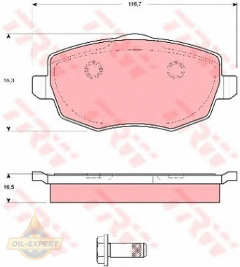 Trw Колодки тормозные дисковые TRW GDB1592 - Картинка 2