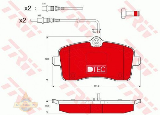 Trw Колодки тормозные дисковые TRW GDB1594DTE - Картинка 1