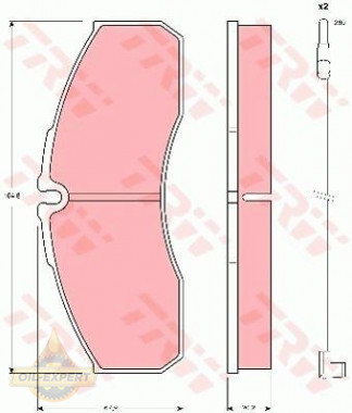 Trw Колодки дискові гальмові TRW GDB1610 - Заображення 2