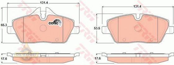 Trw Колодки тормозные дисковые TRW GDB1611 - Картинка 3