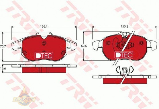 Trw Колодки тормозные дисковые TRW GDB1613DTE - Картинка 2