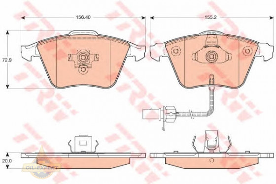 Trw Колодки тормозные дисковые TRW GDB1617 - Картинка 4